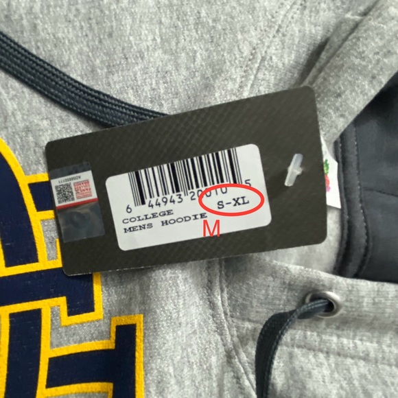 University of Irvine UCI Anteaters Pullover Hoodie Sweatshirt Medium NEW w/ Tag - Picture 7 of 11